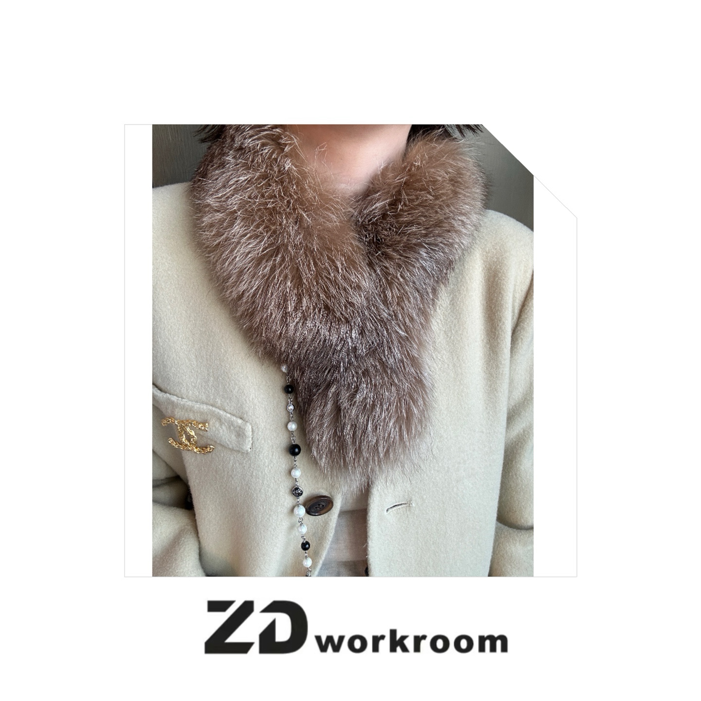 【Z.D/WORKROOM】25/26欧货高品质真狐狸毛吸盘扣围脖