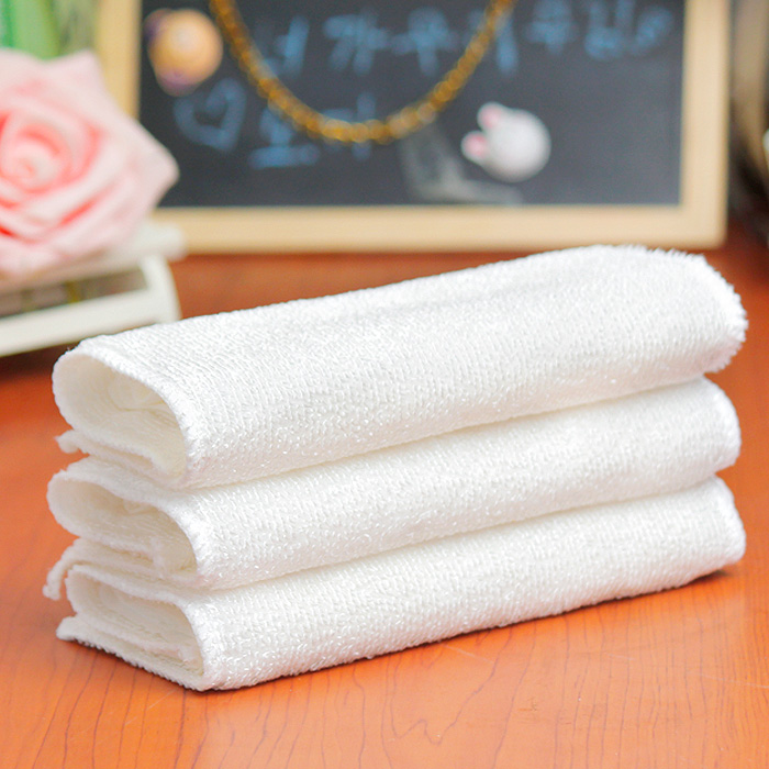 双层加厚竹纤维洗碗布厨房不沾油百洁布洗碗巾清洁去油污懒人抹布