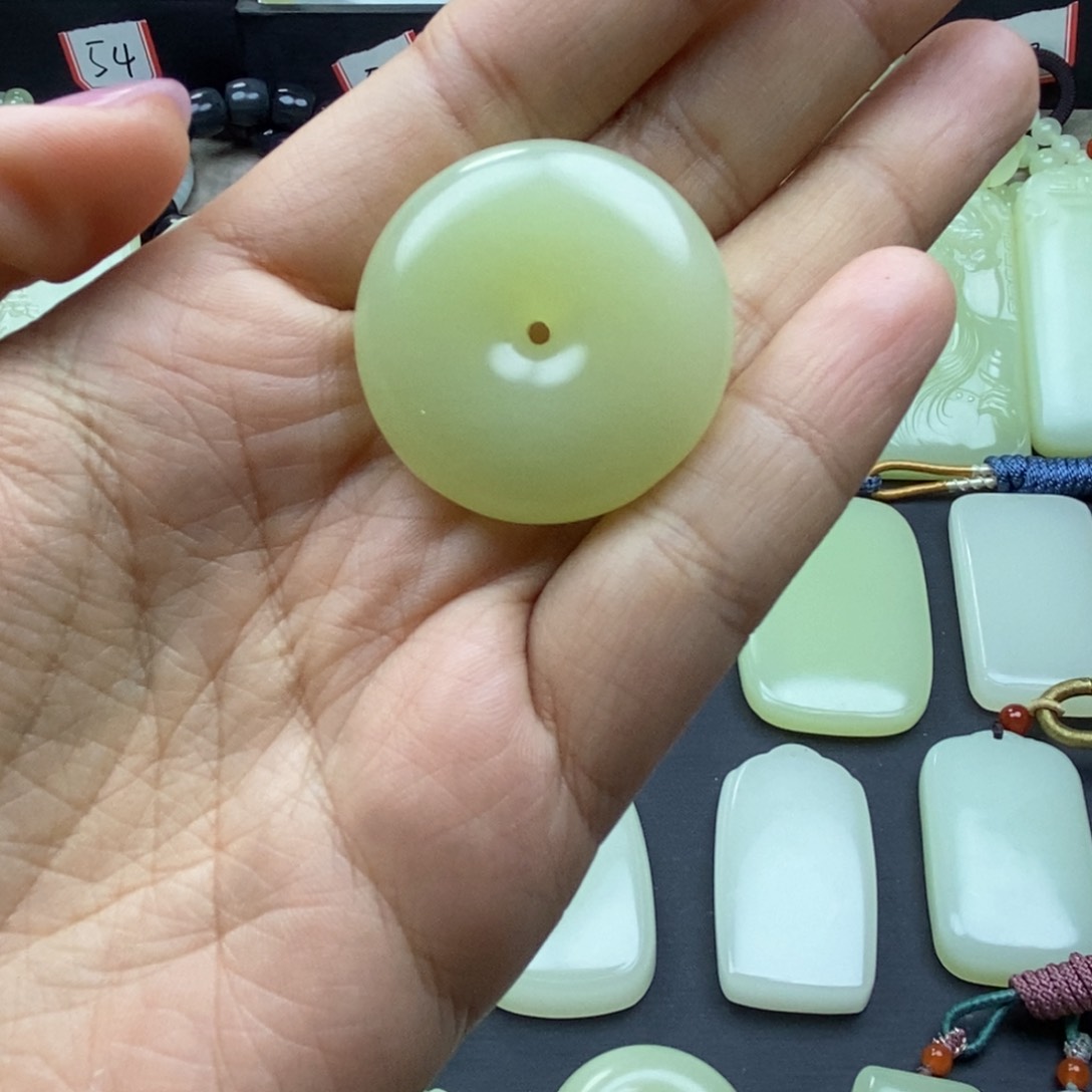 辰*洋天然青海时尚平安扣