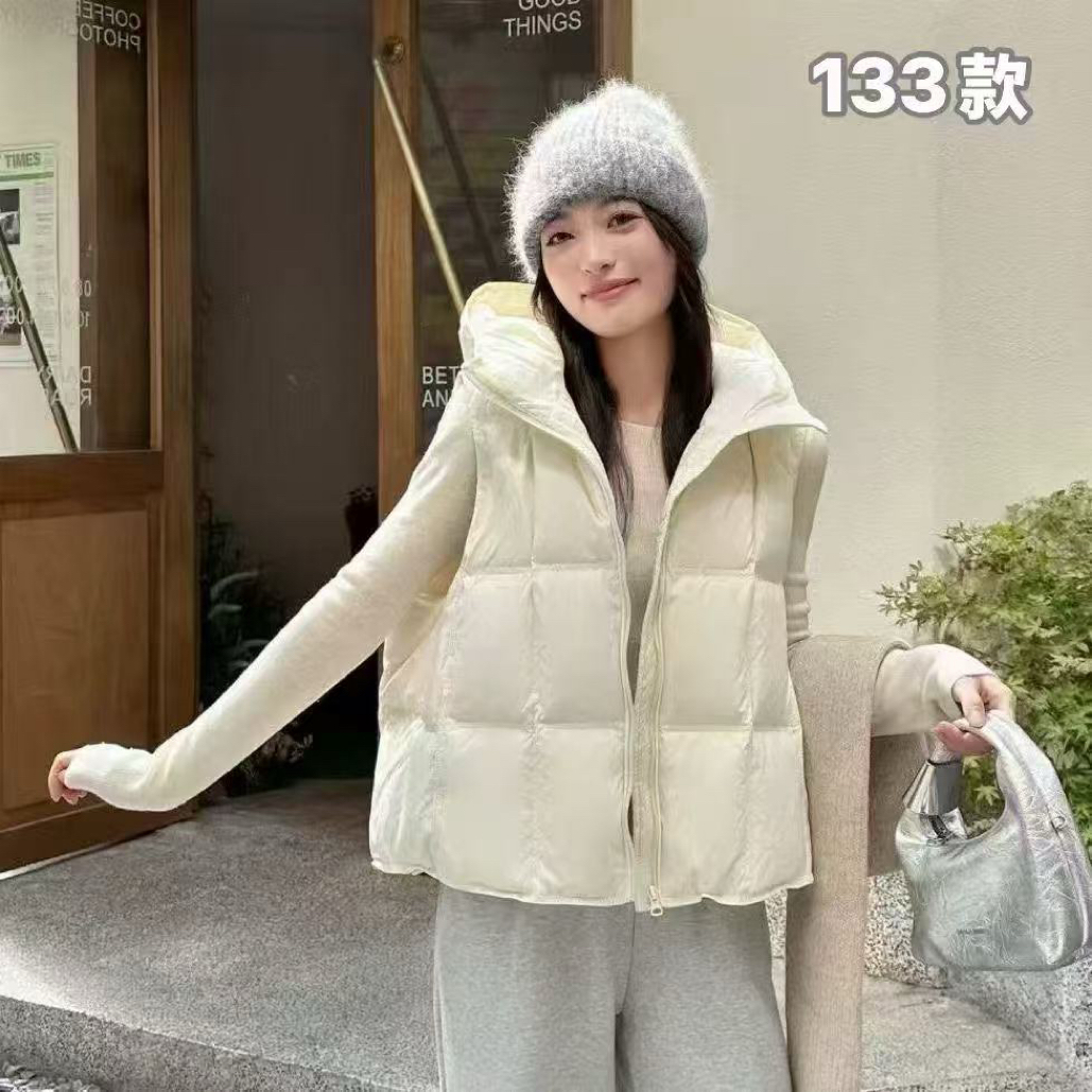 珍姐家带帽羽绒马甲8813货号