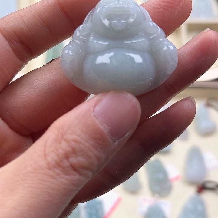 翡翠颈饰未镶嵌自**在天然