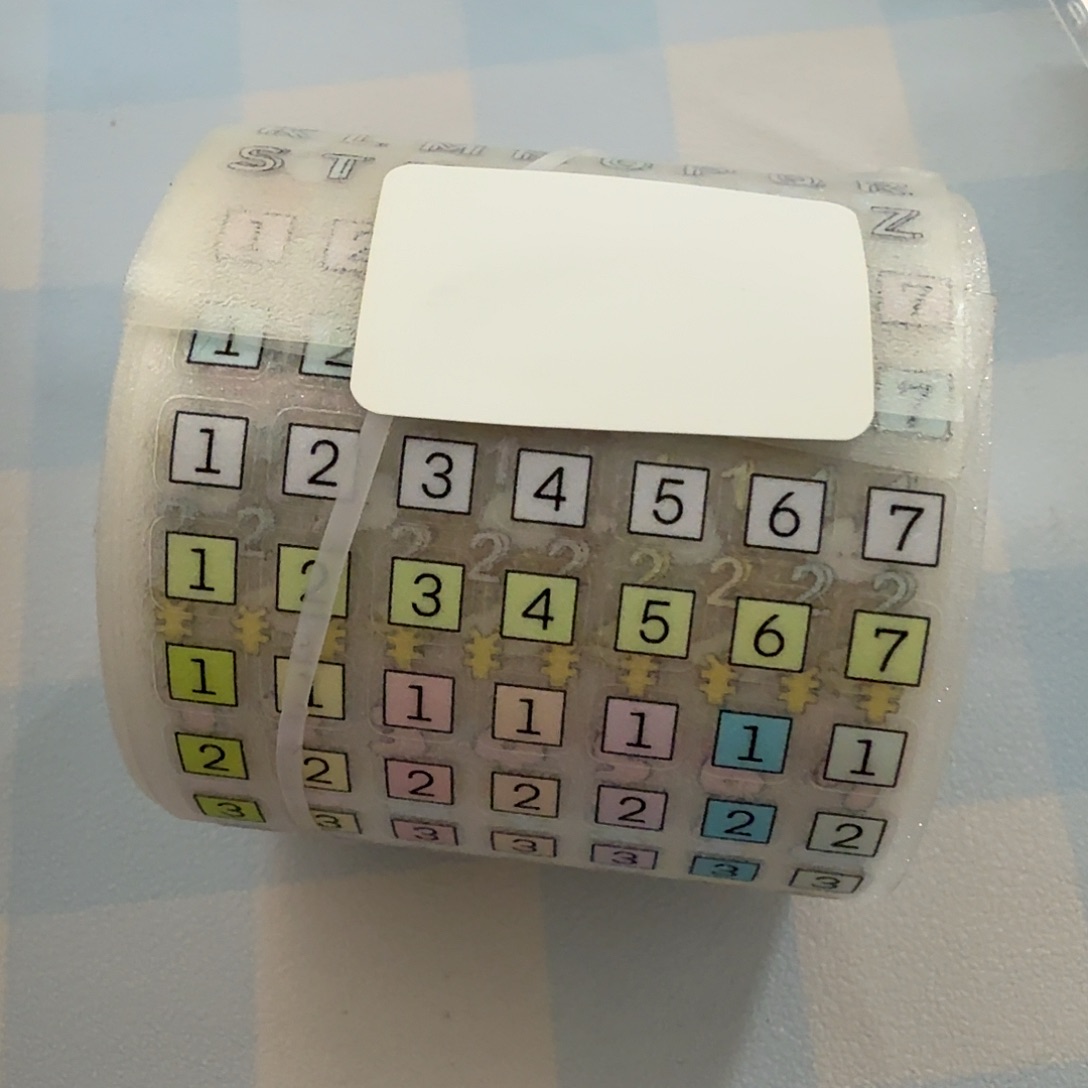 超市小票胶带瑕疵一卷