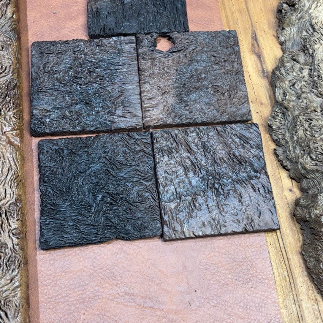 @***卖木铁栎木风化纹理方片5个