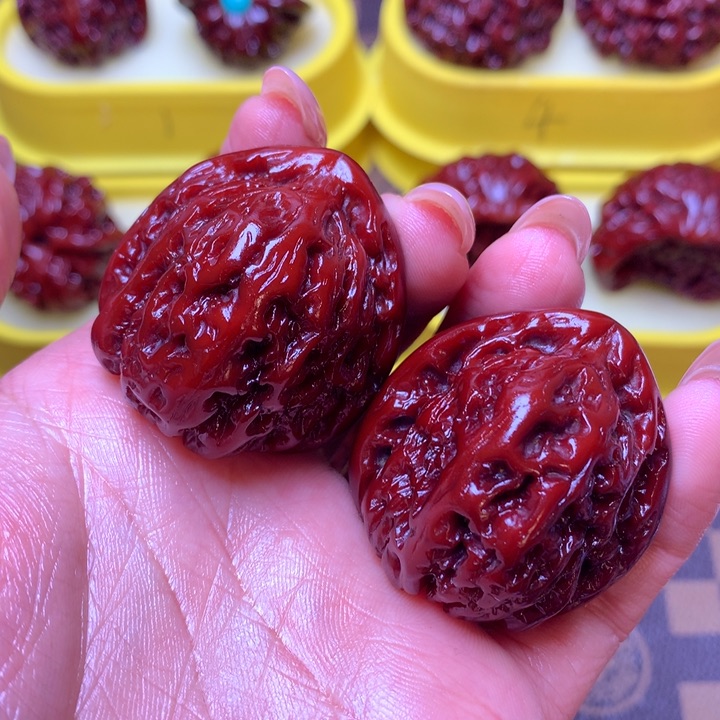 文玩核桃把件南疆石37