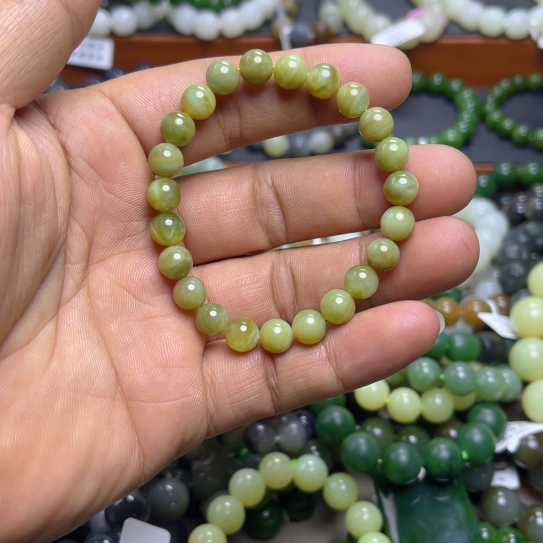 和田玉未镶嵌手链