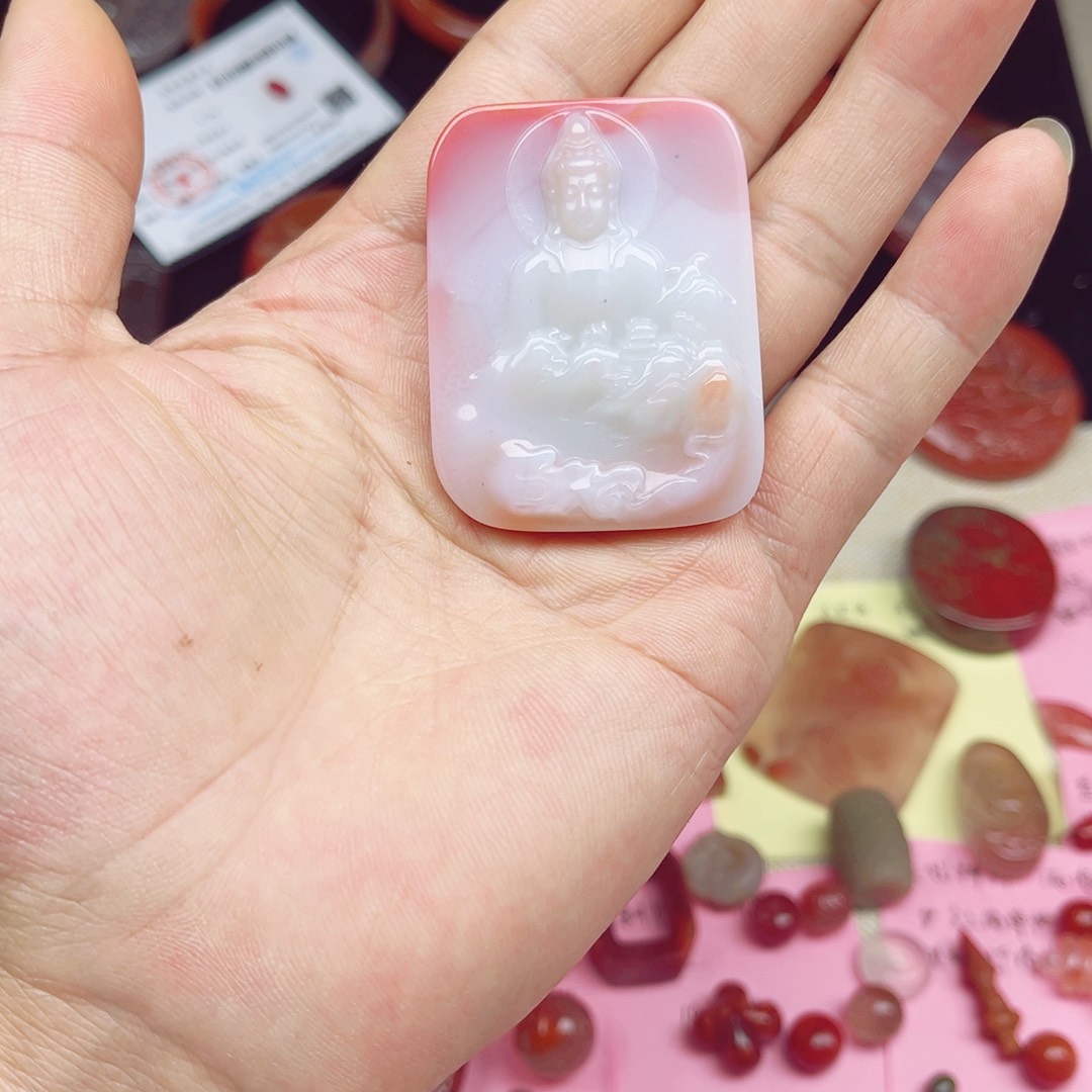吊坠(不含链)未镶嵌南红玛瑙