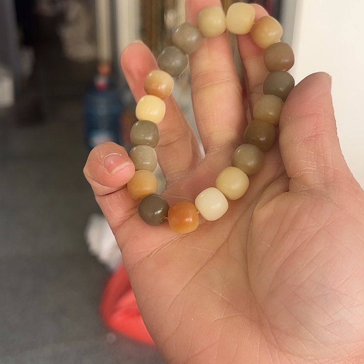 吊坠白玉菩提10×11敦煌单圈