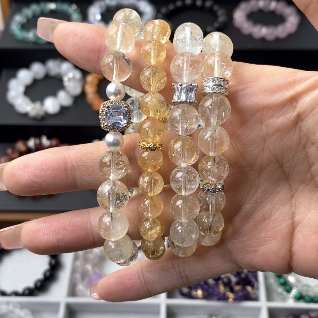 水晶手链合金水晶