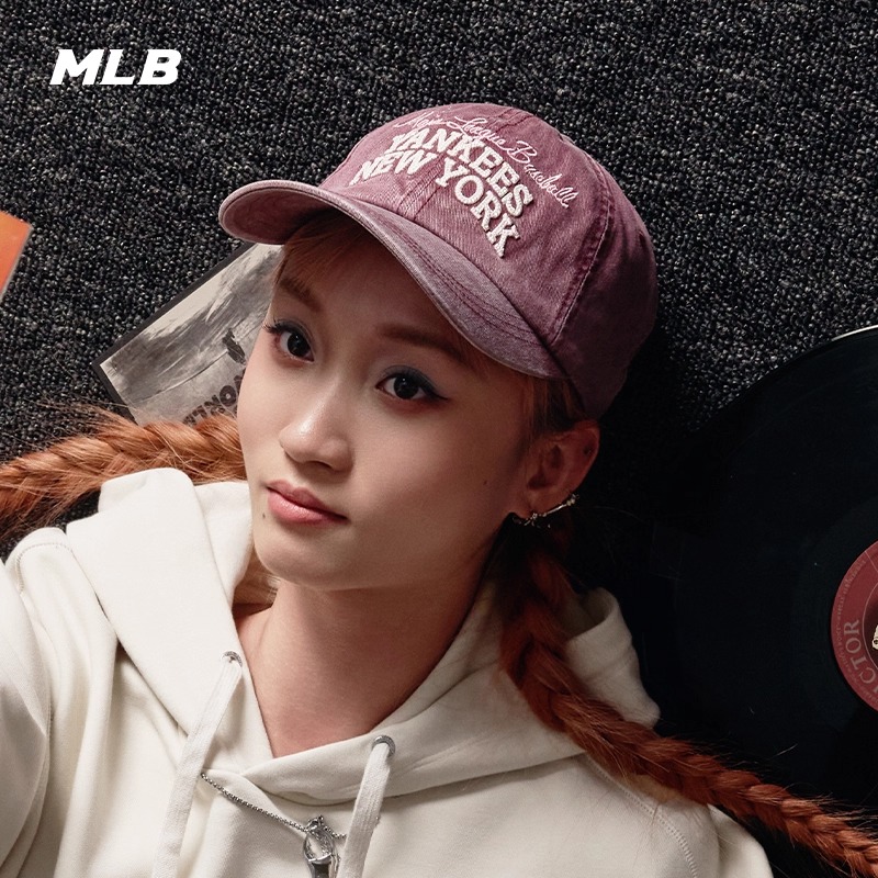 MLB官方 张凌赫同款男女显脸小遮阳帽软顶棒球帽25秋冬M25NCPV18