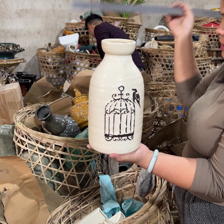 瓶高度30厘米口径8厘米微瑕捡漏