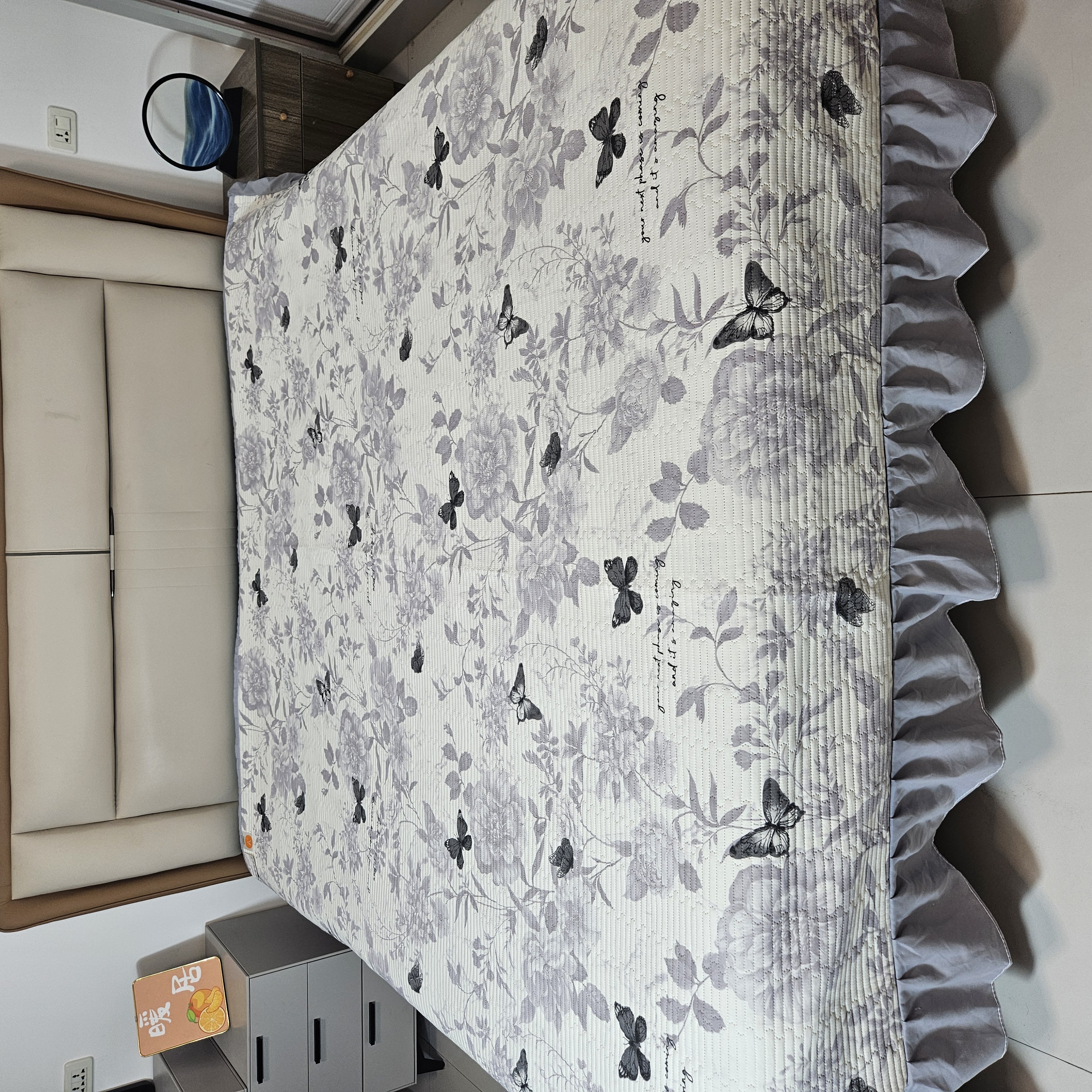 带床裙款四季床盖柔软亲肤四季通用夹棉