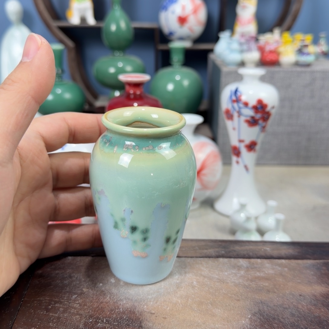 陶瓷手工小花器摆件