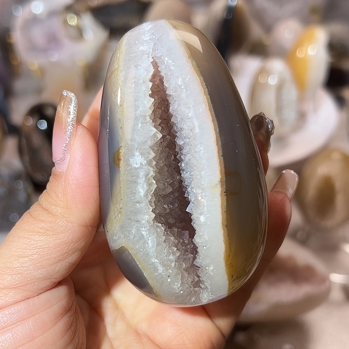 玛瑙/玉髓无未镶嵌龙蛋