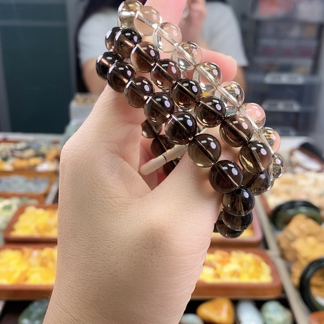 颈饰未镶嵌水晶茶晶
