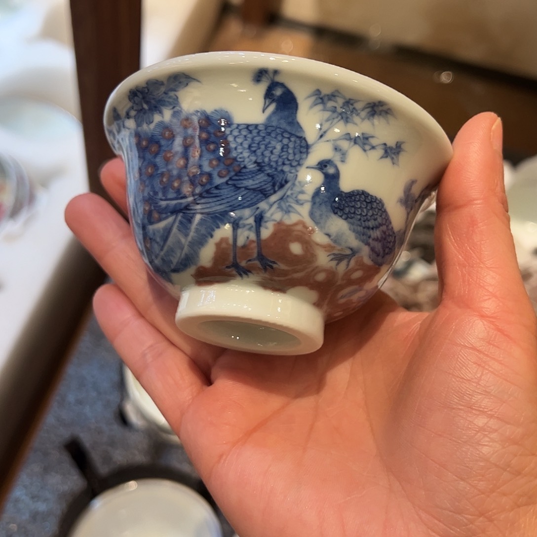 沐月山房原矿青花釉里红