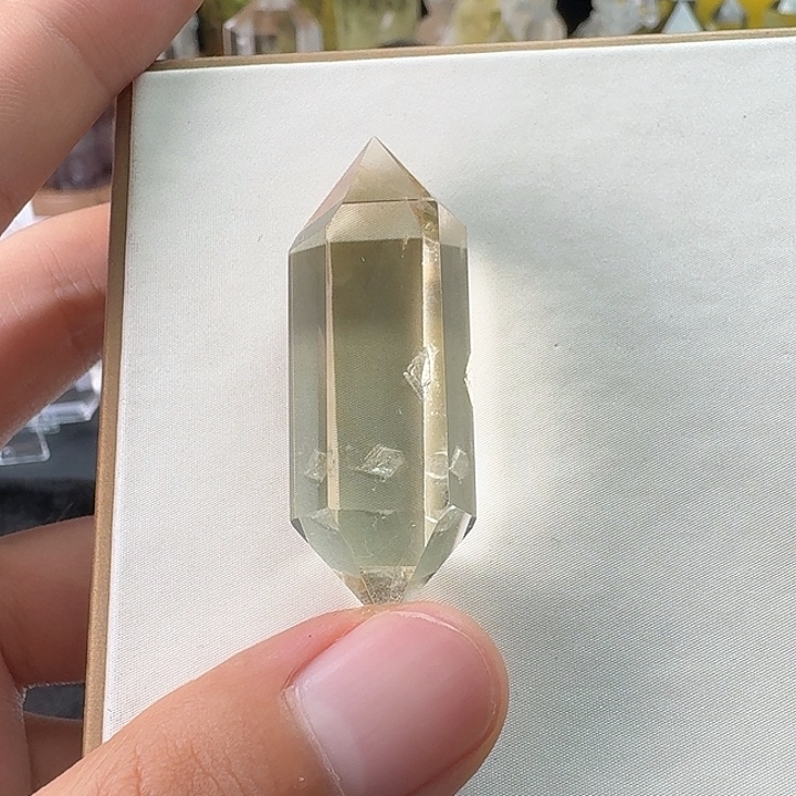 未镶嵌珠宝半成品水晶黄水晶晶中晶