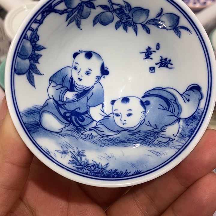 陶摆件景德镇陶瓷主人杯13444