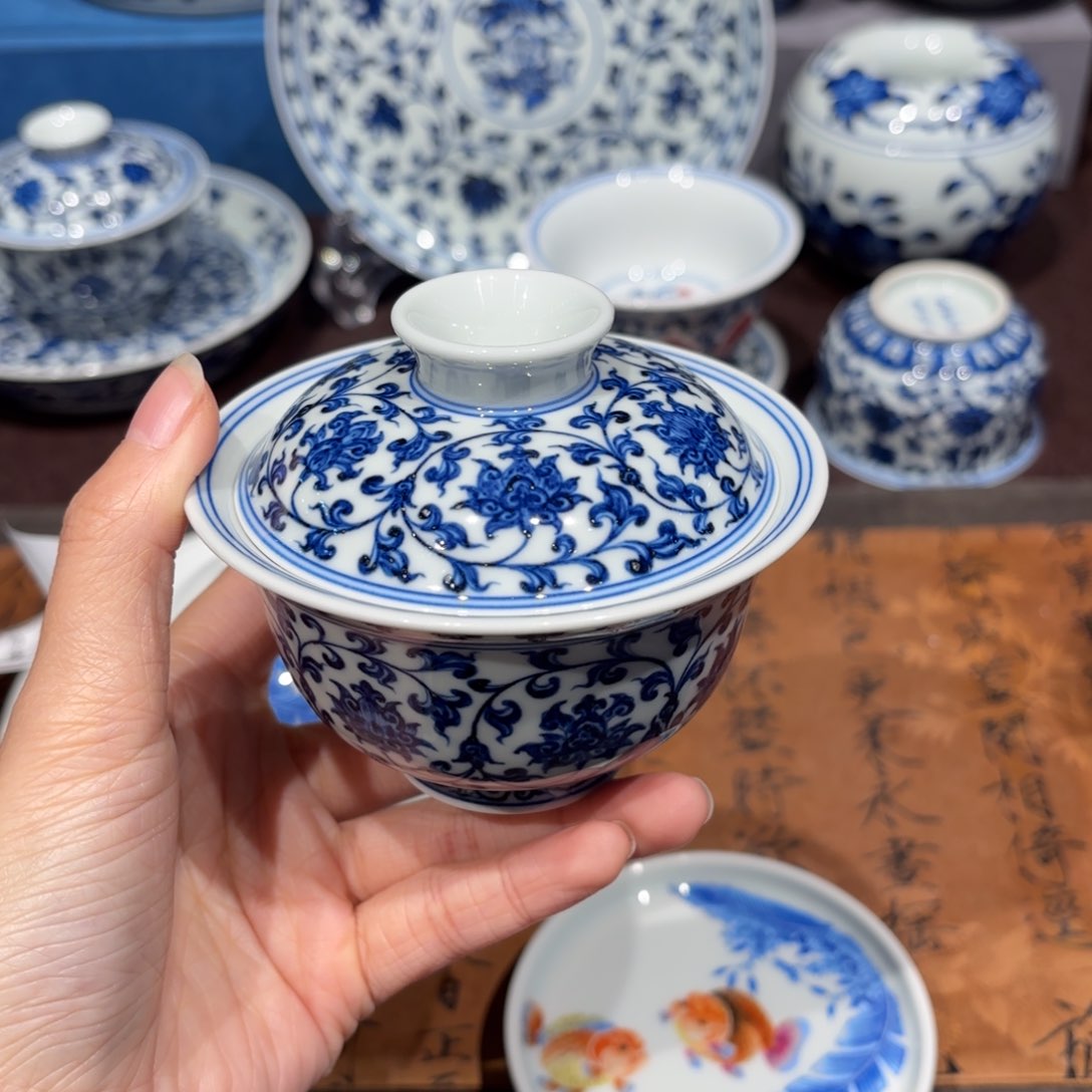 瓷片西*卯景德镇纯手工手绘