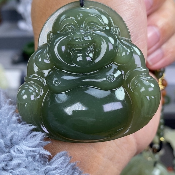 和田玉颈饰未镶嵌啵****