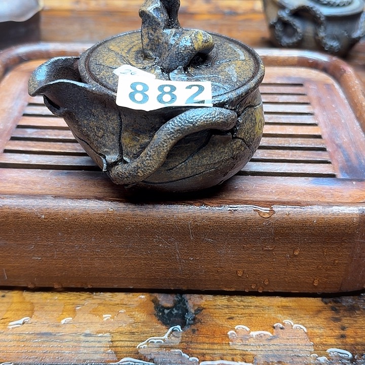 纯手工制作粗陶茶具