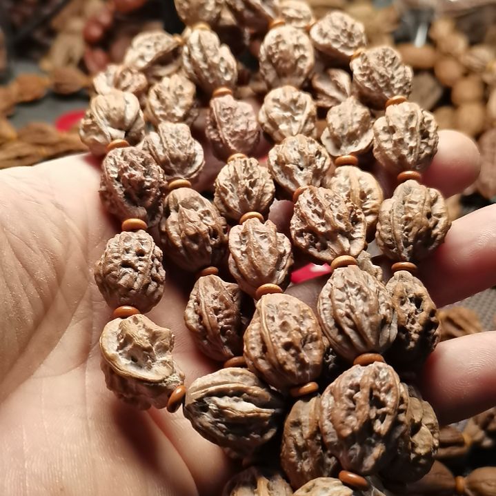 文玩核桃手串笑**生东北秋子异型籽26
