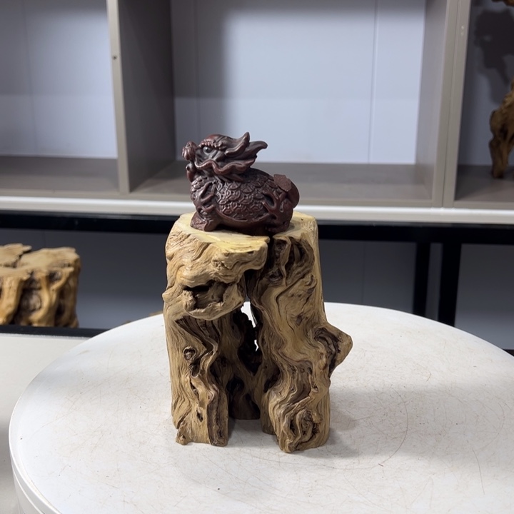 木石榴木榴疤镂空底座