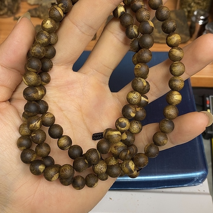 沉香碎屑沉香绿奇楠虎斑08/25克