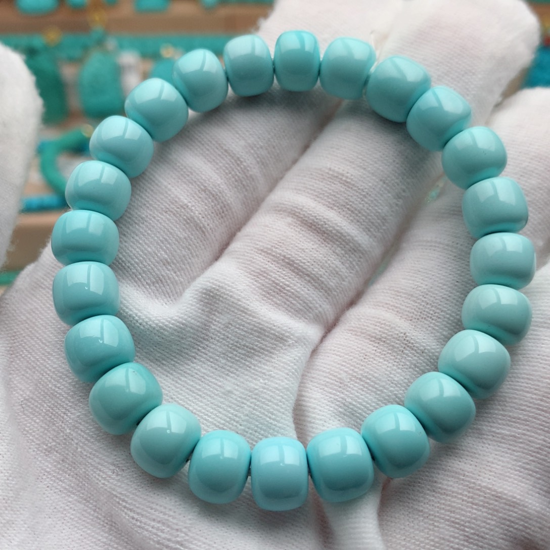 绿松石未镶嵌珠宝奇石8.5mm