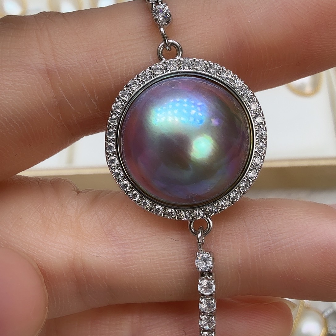 未镶嵌手绳拼合珍珠（马贝珠）