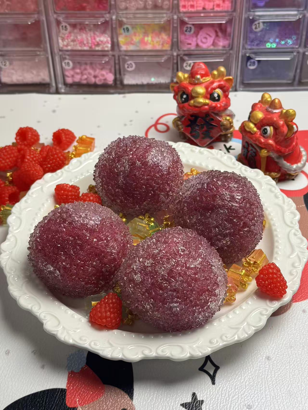 现货手作球两个包邮 无扎带针管球皮