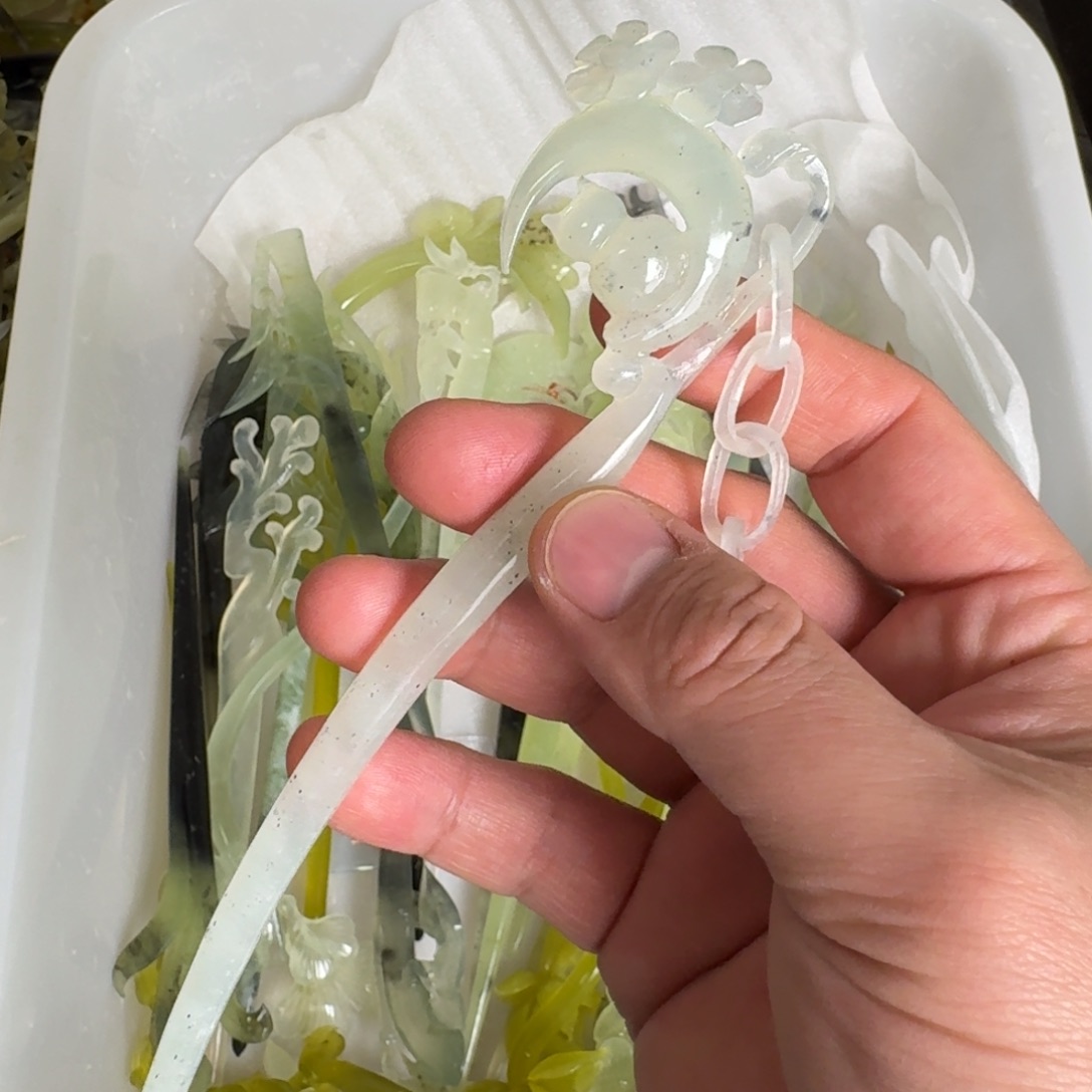 岫玉发簪未镶嵌明君玉簪贼拉好看