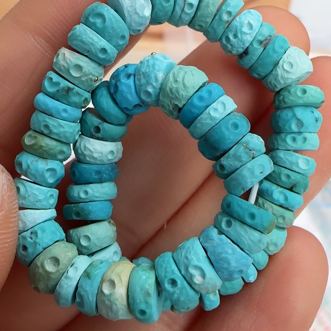 绿松石珠宝半成品未镶嵌