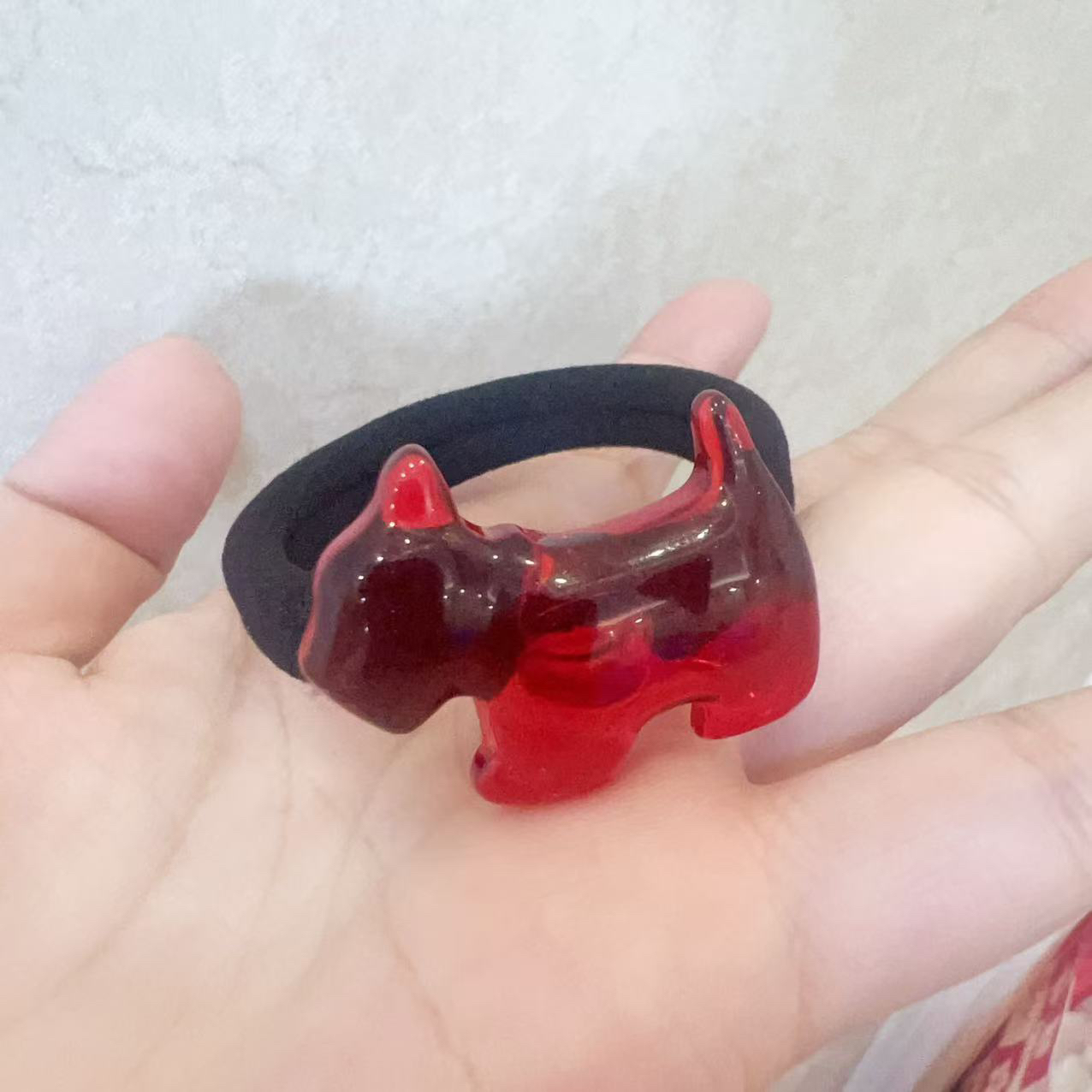 透透小狗马尾发绳皮筋J1900