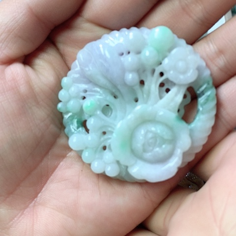 翡翠颈饰未镶嵌天然缅甸翡翠a货