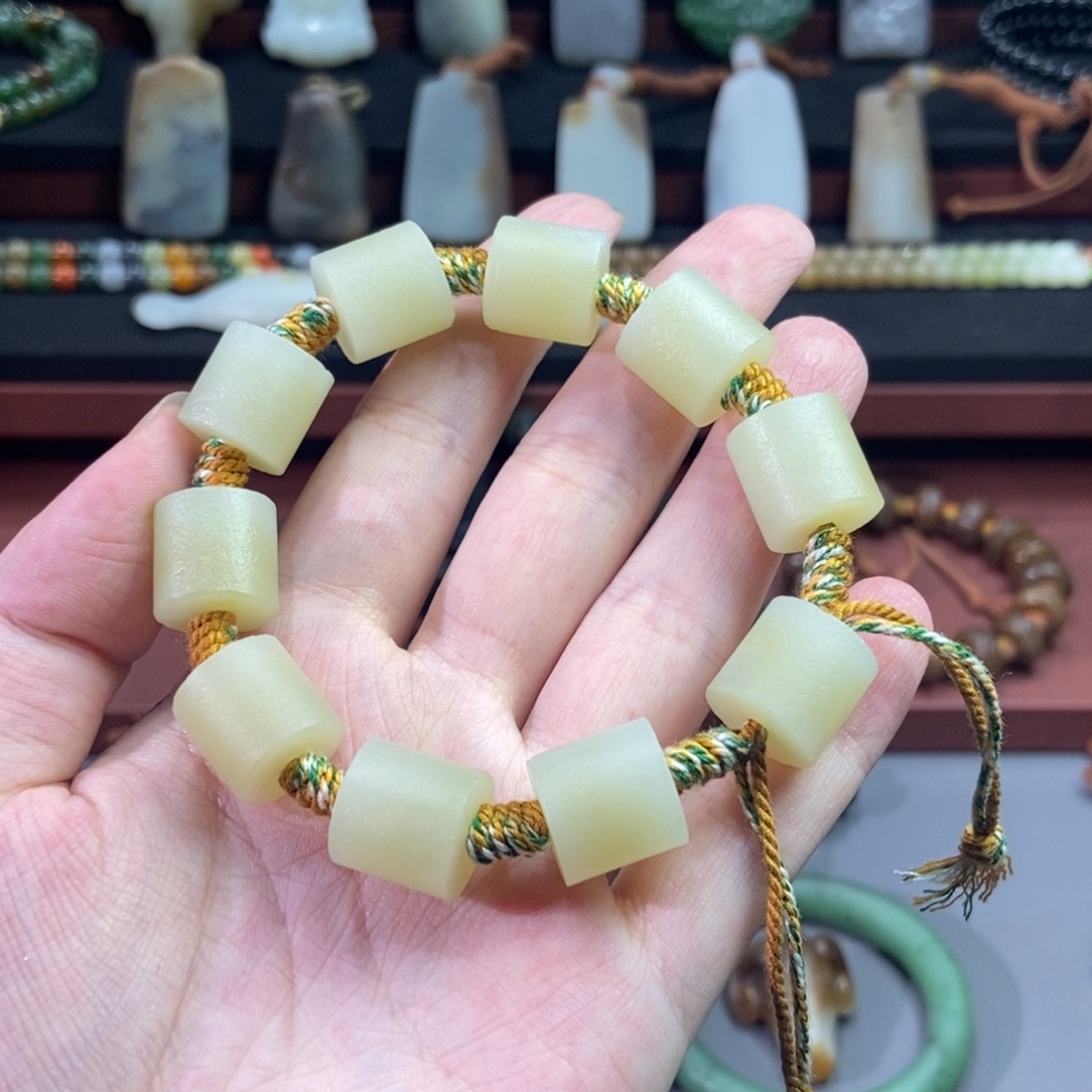 和田玉未镶嵌颈饰手****5