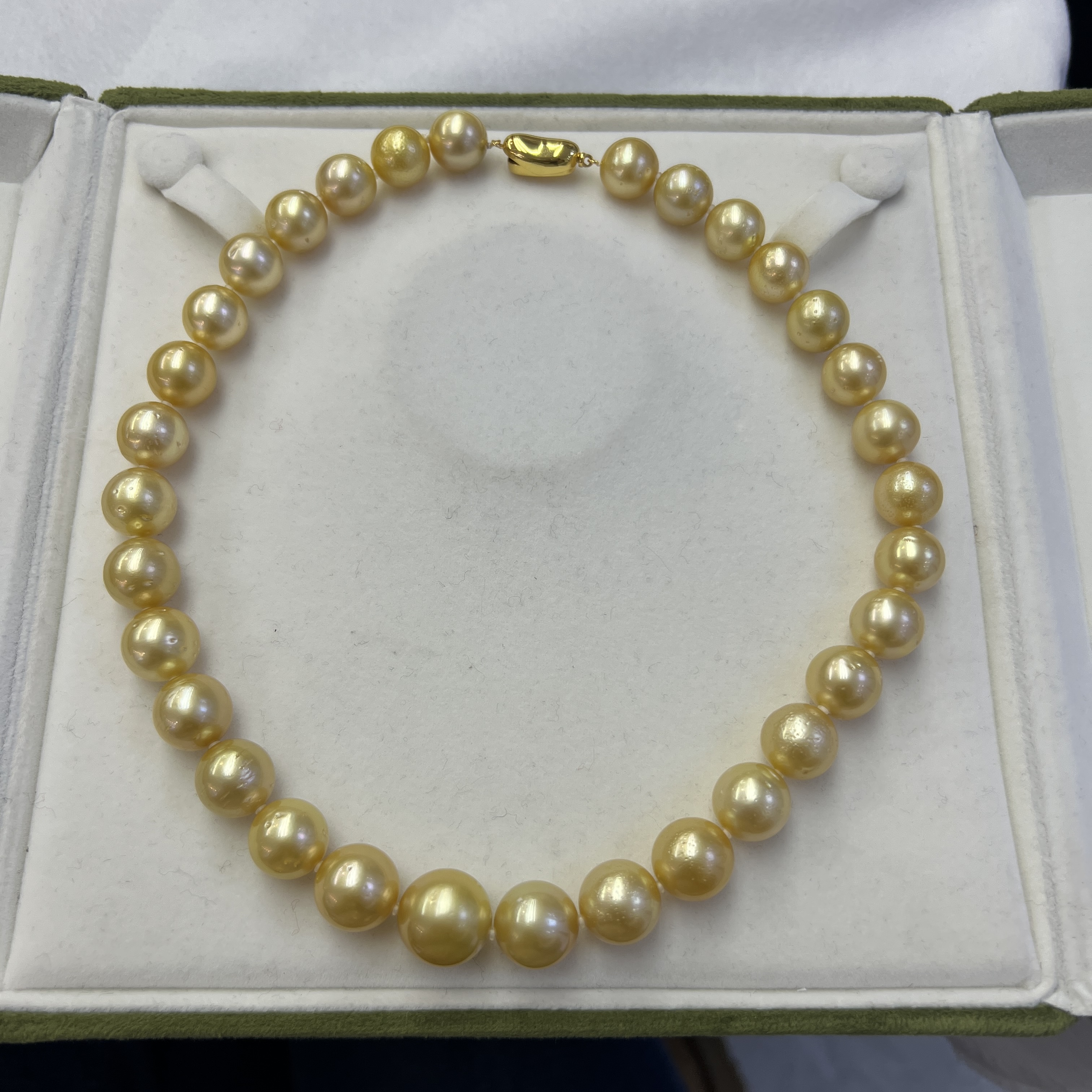 【短发七七】海水南洋金珍珠项链9-13mm