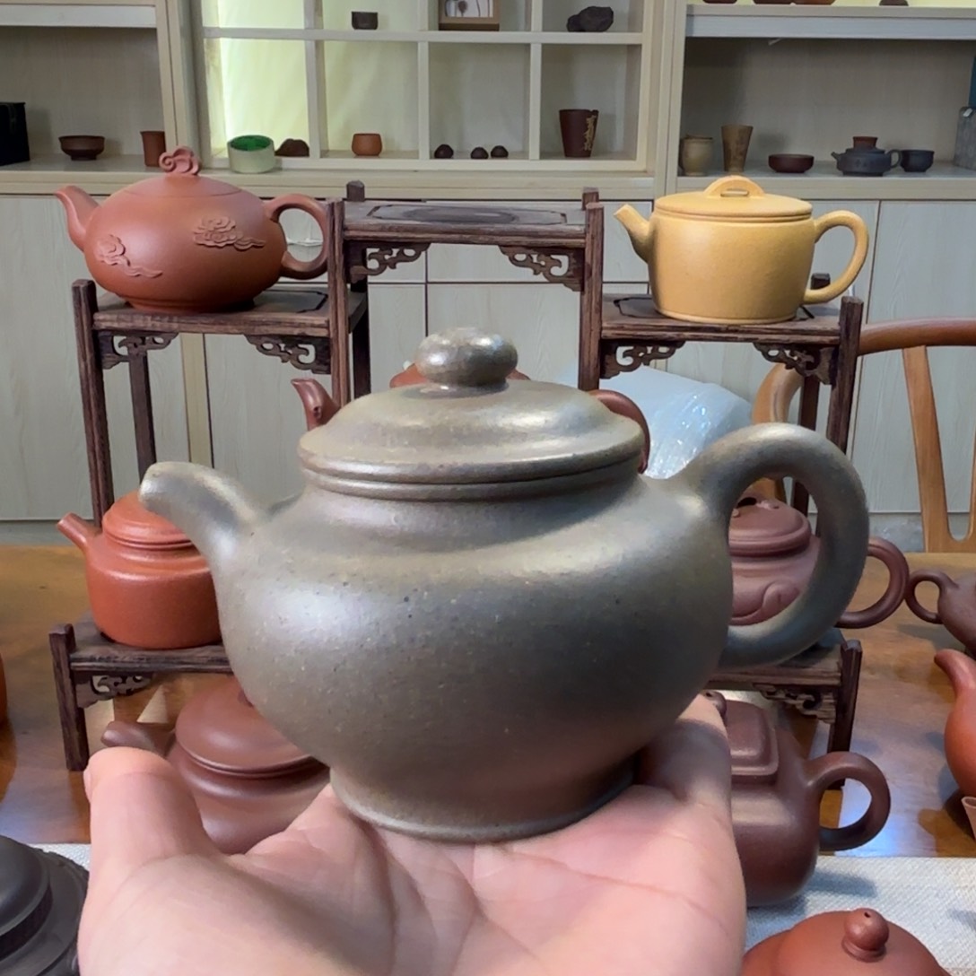 茶壶紫砂宝山青段掇只