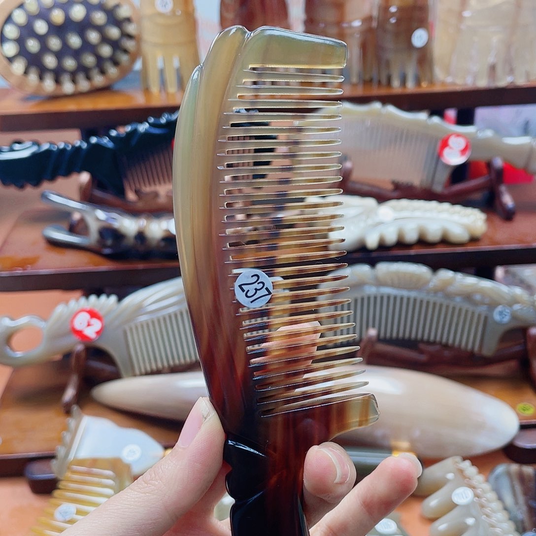 纯手工制作牛角梳237