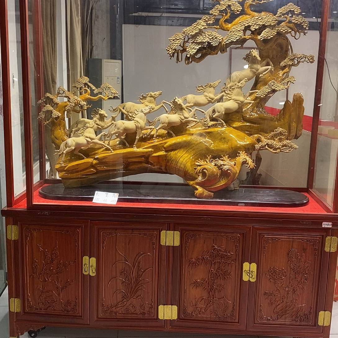 金丝楠月*金丝楠木小叶桢楠摆件