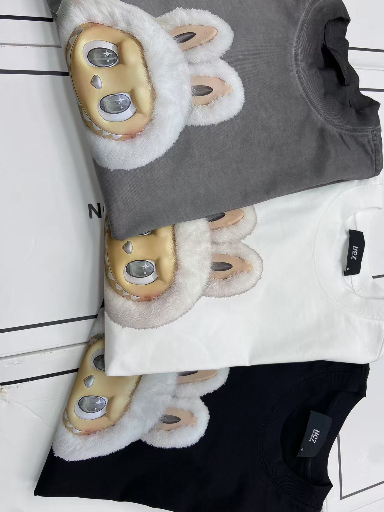 63号链接*天使头领* 夏季重磅潮牌卡通宽松短袖277