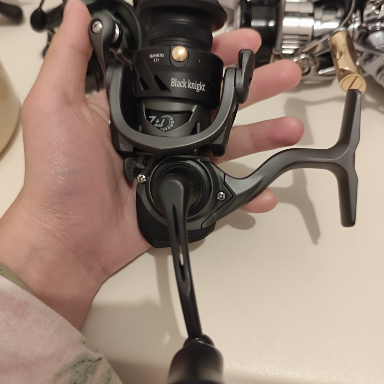 纺车轮美式摇臂远投渔轮适用于路亚海钓矶钓筏钓真正全金属纺车轮