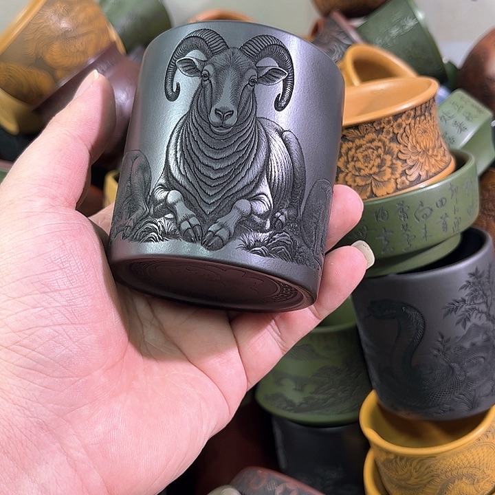 茶杯紫砂全手工紫砂主人杯