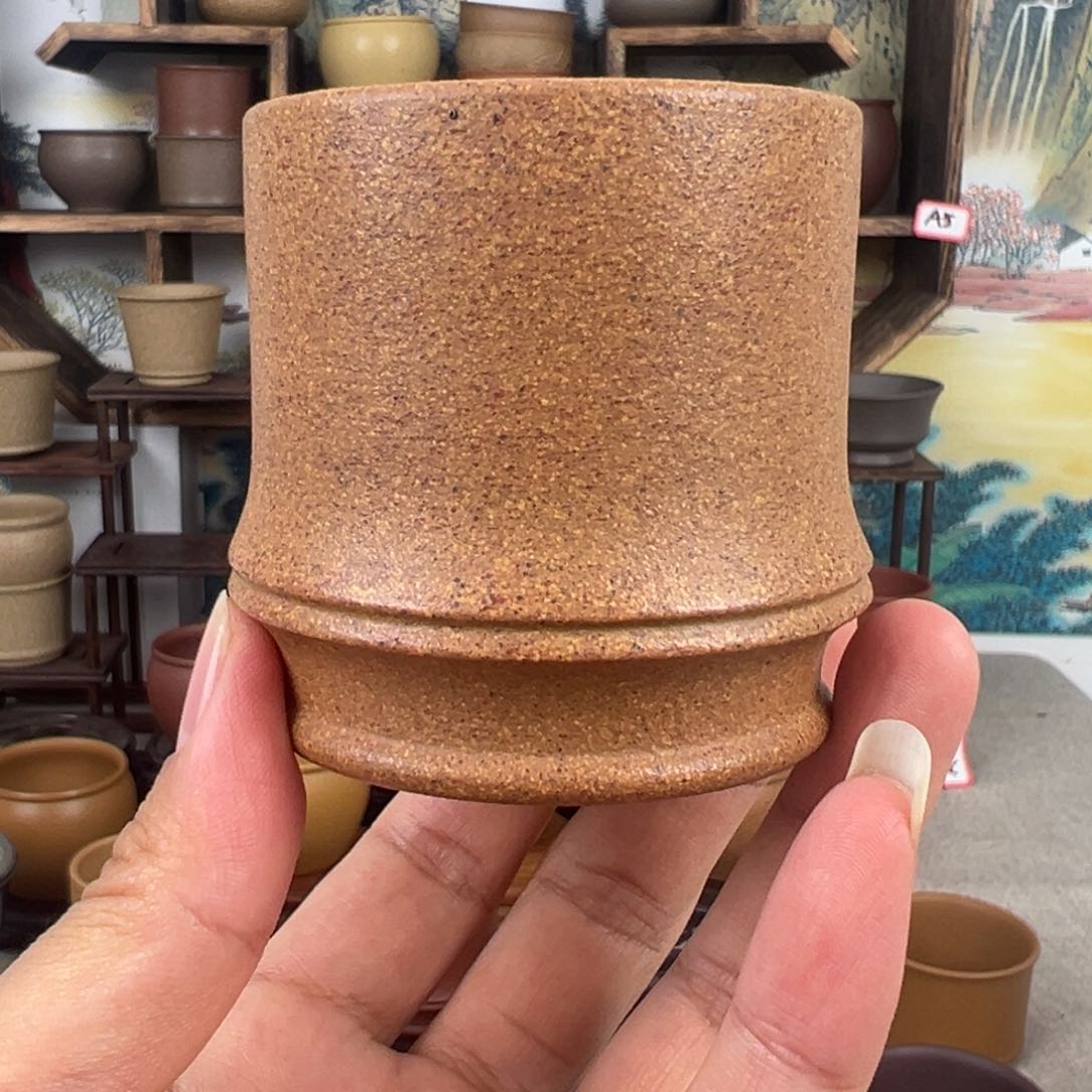 紫砂茶杯拙器甄选，纯原本矿。