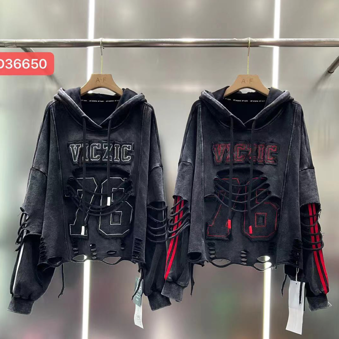 印花短款秋季连帽中长款常规卫衣宽松女装设计师加厚