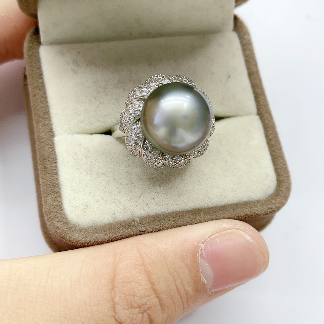 海水珍珠手链银S925镶嵌