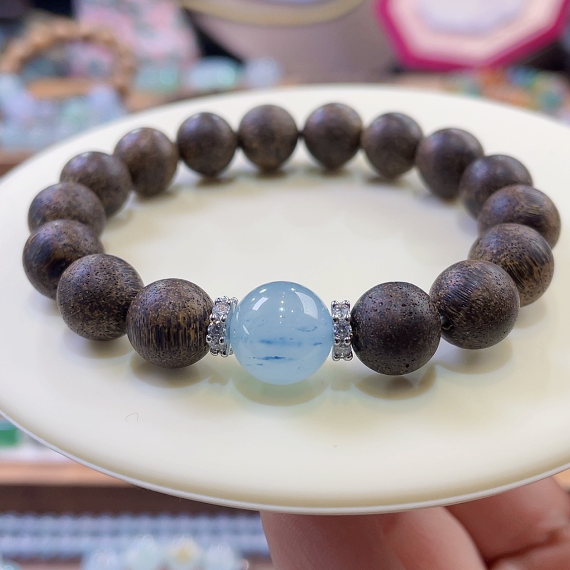 【闪购商品】翡翠颈饰未镶嵌14.6星空蓝