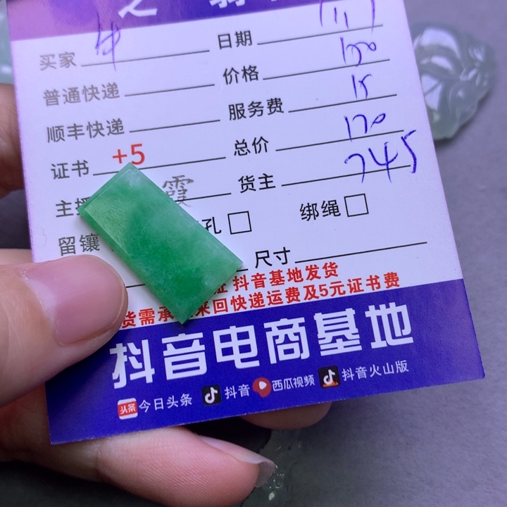 翡翠颈饰未镶嵌M****翡翠