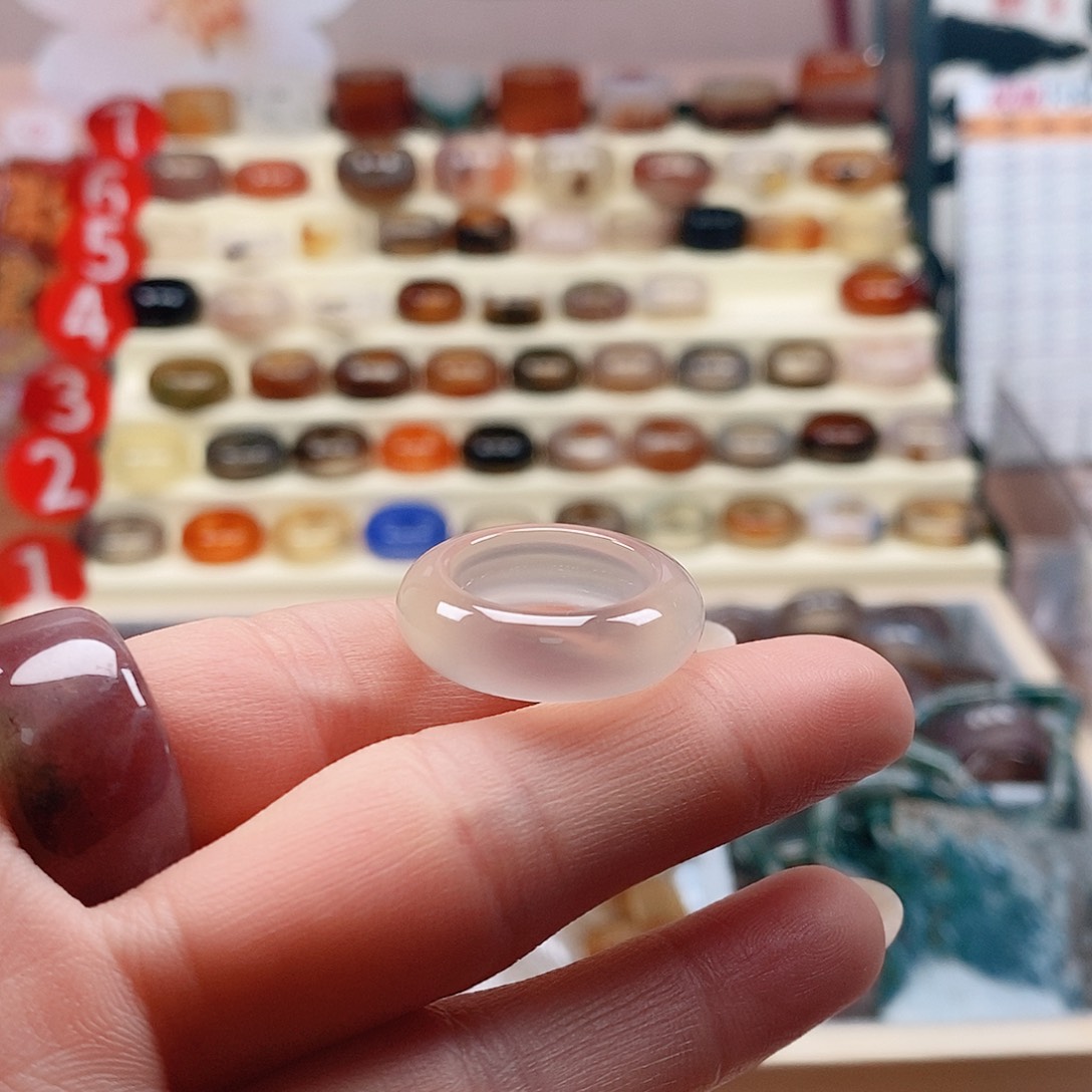 玛瑙/玉髓戒指未镶嵌@****记