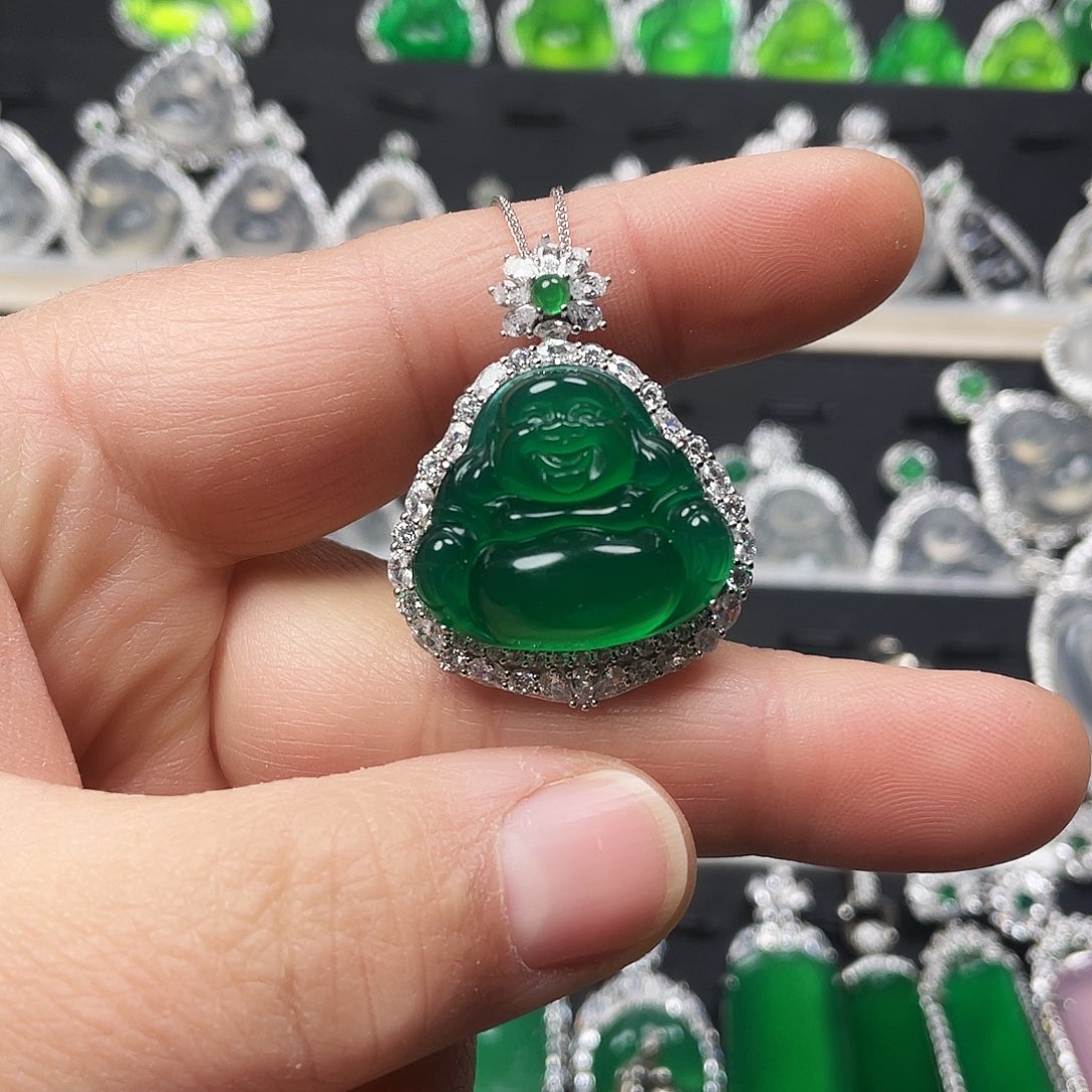 玛瑙/玉髓颈饰银S925镶嵌