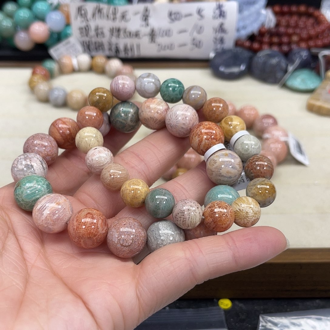 未镶嵌手串硅化珊瑚（珊瑚玉）h**e288